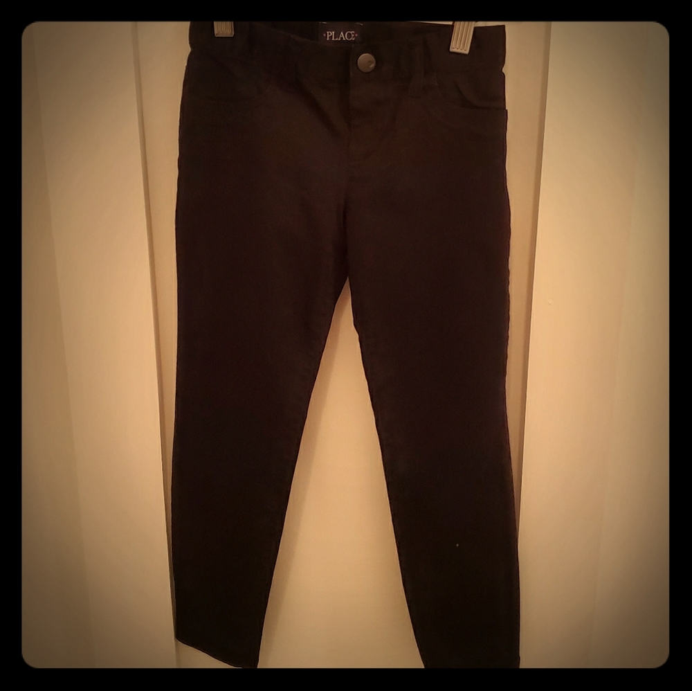 Children's Place Girls Black Jeggings Size 6x/7